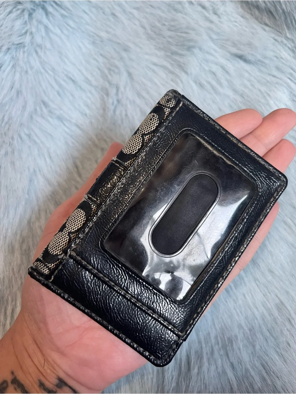 Coach Y2K Style Signature Card Holder